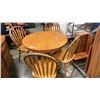 Image 1 : DINING TABLE AND 4 HOOPBACK CHAIRS