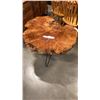 Image 1 : NEW MAPLE BURL LAQUERED COFFE TABLE WITH FEET