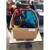 Image 1 : BOX OF AS NEW DUFFLE, BACK PACK AND TOOL BAG