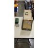 Image 1 : VINTAGE GREEN BROTHER SEWING MACHINE AND ACCESSORIES