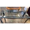 Image 2 : METAL BASE GLASS TOP SOFA TABLE