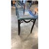 Image 4 : METAL BASE GLASS TOP SOFA TABLE