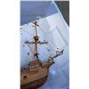 Image 8 : APOLLO SATURN 5 MOON ROCKET MODEL AND WOOD SHIP MODEL