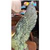 Image 8 : VINTAGE WHITE STONE GIRL SCULPTURE AND METAL DUCK SCULPTURE