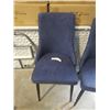 Image 2 : 2 AS NEW WHI BLUE SIDE CHAIRS, RETAIL $380