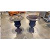 Image 1 : 2 IRON PLANTERS - 2 FOOT TALL