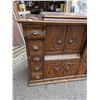 Image 2 : ANTIQUE OAK SEWING MACHINE CABINET WITH 5 DRAWERS