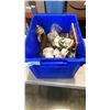 Image 1 : TOTE OF FIGURES, COLLECTIBLES, COLLECTOR SPOONS, CHESS SET