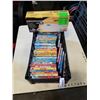 Image 1 : CRATE OF KIDS DVDS AND PAPER SHREDDER