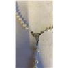 Image 3 : VINTAGE GENUINE PEARL ROSARY WITH SILVER TONE CRUCIFIX CROSS