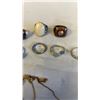 Image 3 : LADIES MARKED ESTATE RINGS AND CHAIN