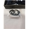 Image 3 : 925 SILVER JEWELRY - NECKLACE, CUFFLINKS AND 2 PAIRS EARRINGS