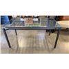 Image 1 : GLASS TOP DINING TABLE
