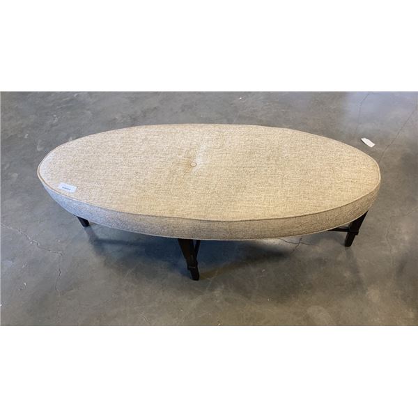 OVAL OTTOMAN 56 INCHES LONG