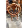 Image 8 : INLAID DINING TABLE WITH 2 LEAFS AND 8 CHAIRS