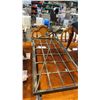Image 1 : HANGING BIRD FIGURE POT RACK WITH HOOS 36" X 18"