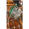 Image 3 : HANGING BIRD FIGURE POT RACK WITH HOOS 36" X 18"