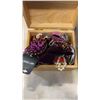 Image 2 : WOOD JEWELRY BOX WITH JEWELRY, WATCHES AND UMBRELLAS