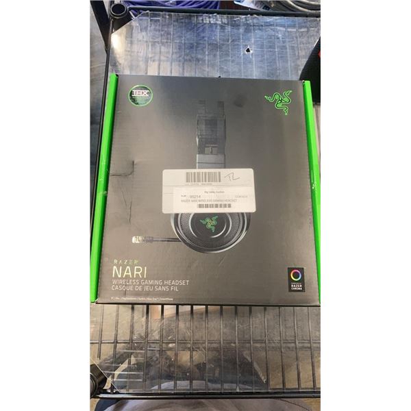 RAZER NARI WIRELESS GAMING HEADSET TESTED AND WORKING, RETAIL $279