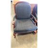 Image 2 : PAIR OF WOOD FRAMED ACCENT CHAIRS