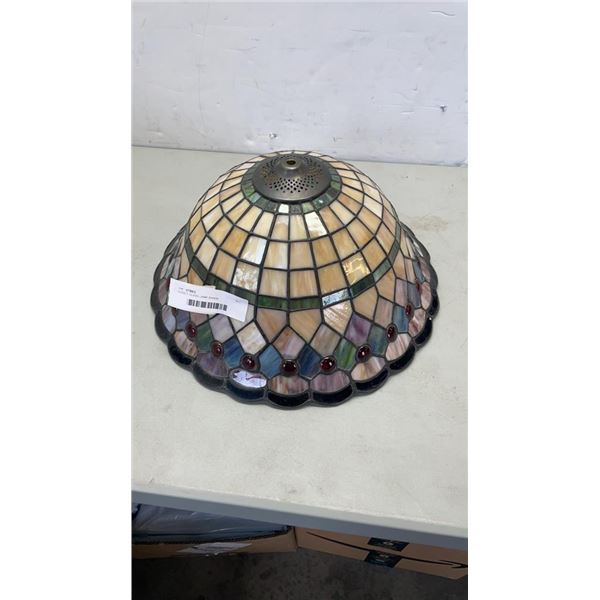 LEADED GLASS LAMP SHADE