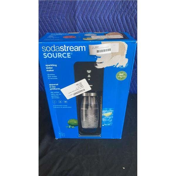 AS NEW SODA STREAM SOURCE SPARKLING WATER MAKER - CO2 BOTTLE NOT INCLUDED