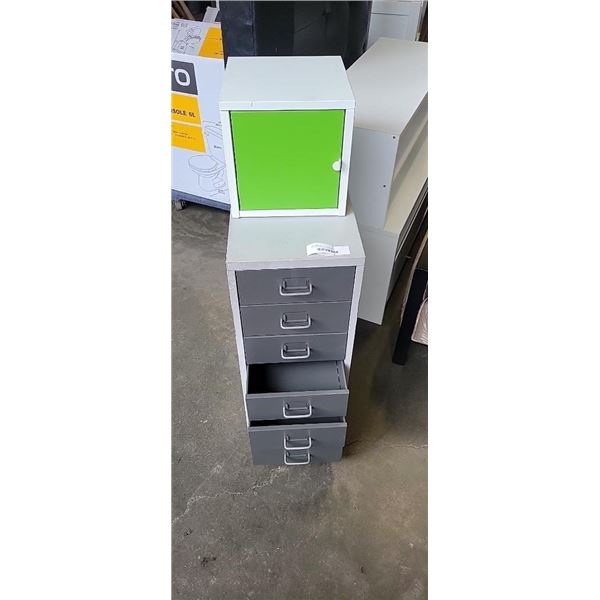 METAL 6 DRAWER ORGANIZER AND METAL CASE