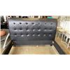 Image 3 : BLACK LEATHER LOOK QUEEN SIZE FRAME ONLY