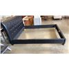 Image 4 : BLACK LEATHER LOOK QUEEN SIZE FRAME ONLY