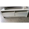 Image 2 : WHITE TV STAND AND SHOE RACK
