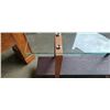 Image 2 : WOOD GLASS AND METAL HALL STAND