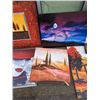 Image 3 : 6 CANVAS PRINTS AND SHADOWBOX