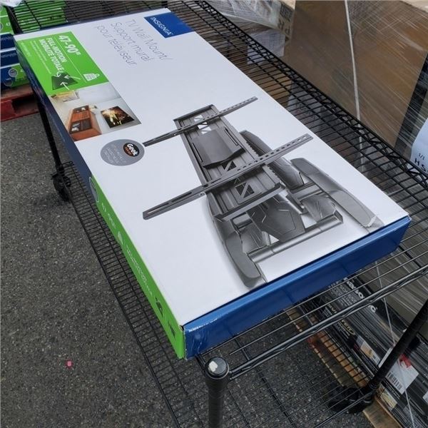 AS NEW INSIGNIA 47" - 90" FULL MOTION TV WALL MOUNT - RETAIL $199