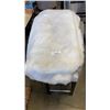 Image 1 : 5FT X 7FT FAUX FUR AREA RUG AND WEDGE PILLOW