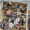 Image 2 : 2 TRAYS OF 30 NEW LEATHER NECKLACES AND BRACLETS