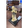 Image 2 : TWO VINTAGE ORIENTAL SCULPTURES - RED DRAGON, AND FARMER