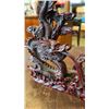 Image 8 : TWO VINTAGE ORIENTAL SCULPTURES - RED DRAGON, AND FARMER