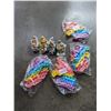 Image 1 : NEW SET OF 4 TMNT NINJA TURTLE ACTION FIGURES AND 4 NEW FIDGIT POPPET SETS