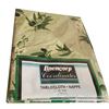 Image 1 : TWO 60" Round Table Cloths, With Olive Theme