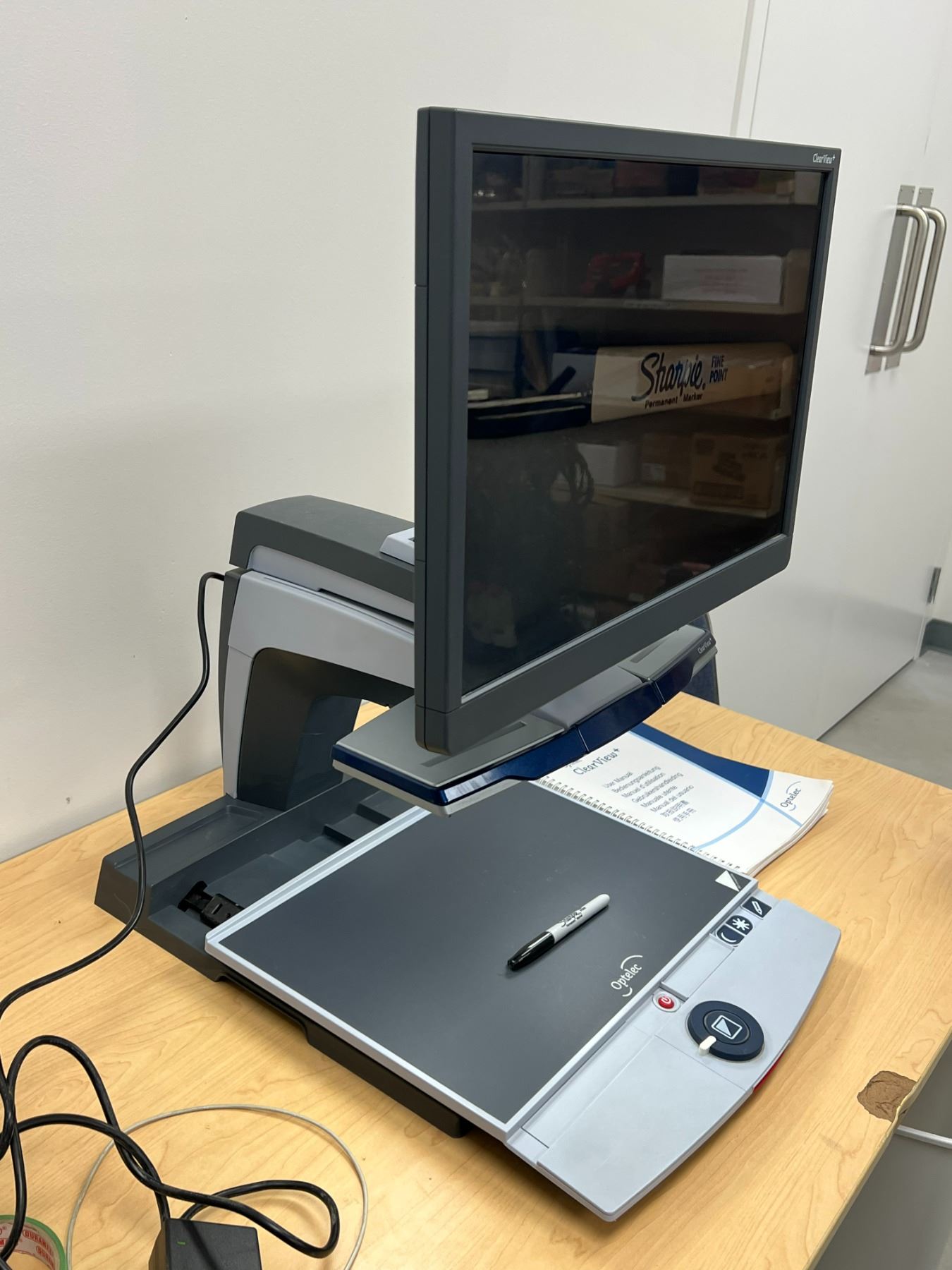 Optelec Clearview Plus Magnifier w/manual Works Approx 27"T 20"W 19.5"D