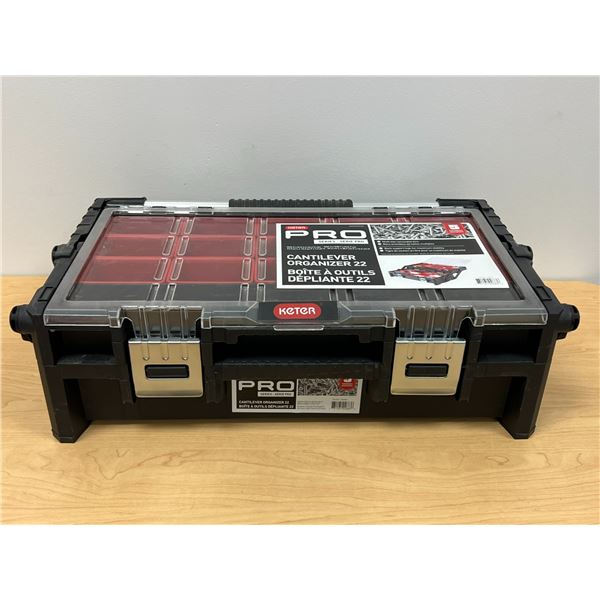 Keter Pro Series Cantilever Organizer 22 w/removable bins - Looks new