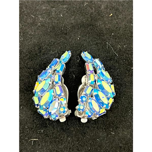 Vintage Signed Sherman ClipOn Earrings