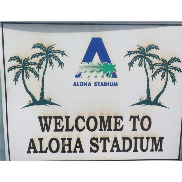 Welcome to Aloha Stadium Sign, 58"x48"