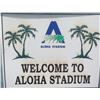 Image 1 : Welcome to Aloha Stadium Sign, 58"x48"