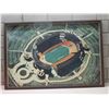Image 2 : Aloha Stadium Aerial View Artwork, Framed, 62"x42"