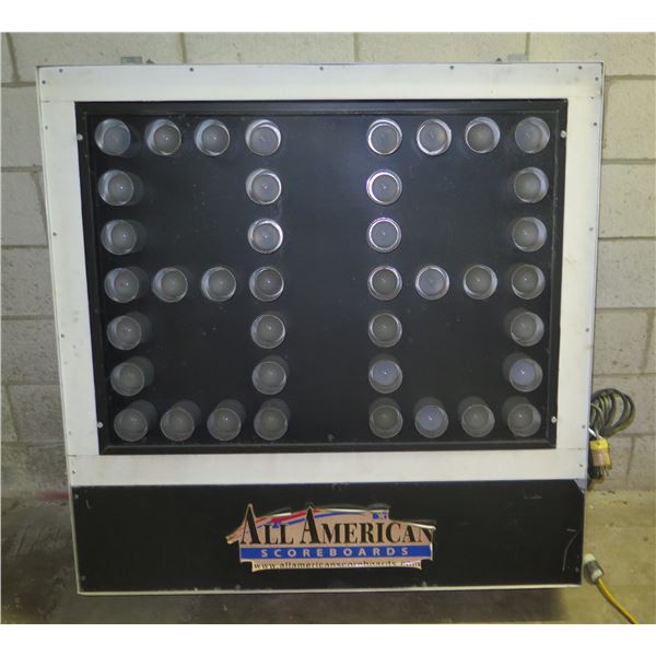 All American Scoreboard Electric Sign Model MP-3499, 48"x43"