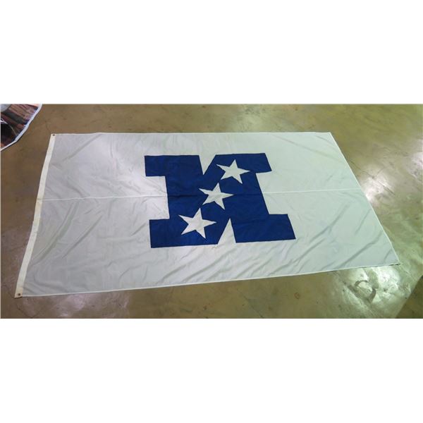 Blue "N" w/ 3 Stars Banner 121"x71"