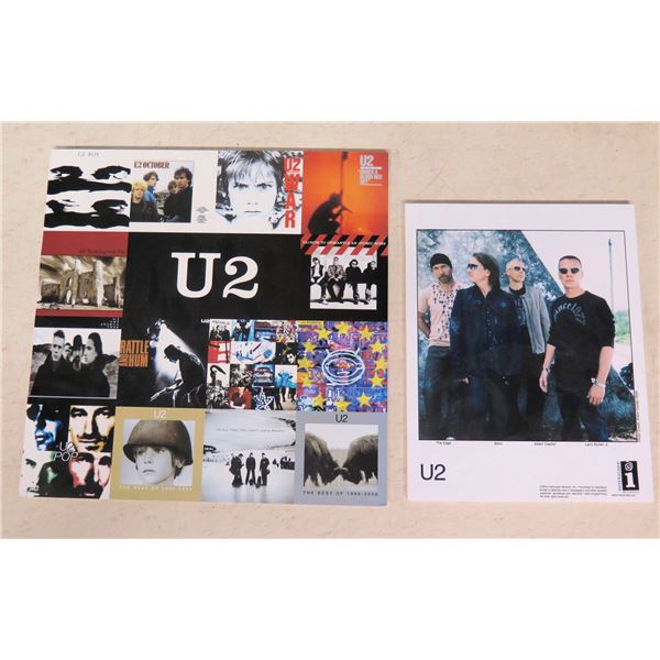 Qty 2 @ U2 Promo Prints 13"x12" & Approx. 10"x8"