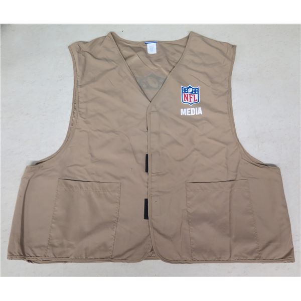 PFI Fashions Tan NFL Media Vest #177 Size XL