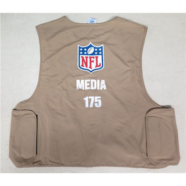 PFI Fashions Tan NFL Media Vest #175 Size XL